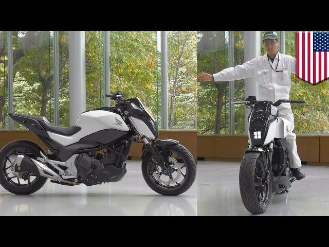 Future motorcycles: Honda self-balancing Riding Assist tech keeps bike balanced - TomoNews