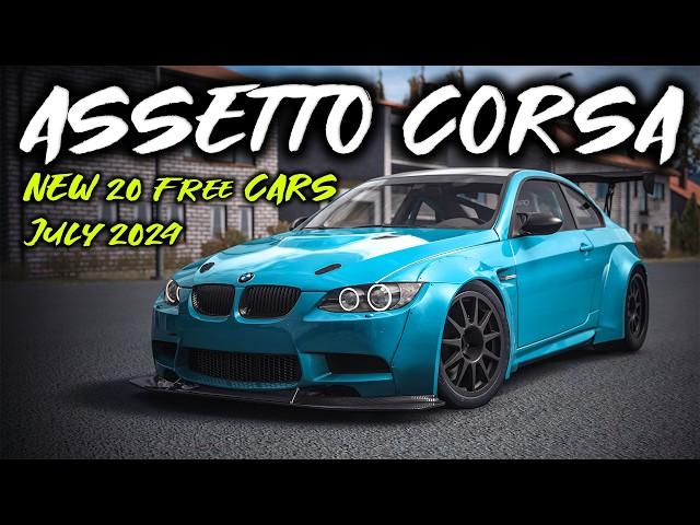 Assetto Corsa - NEW 20 FREE CARS MODS - July 2024 | + Download Links 