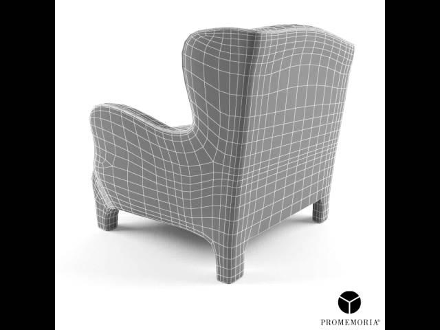 Promemoria Club armchair 3D model from CGTrader.com