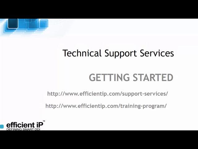 EfficientIP Tech Support Issue Tracker