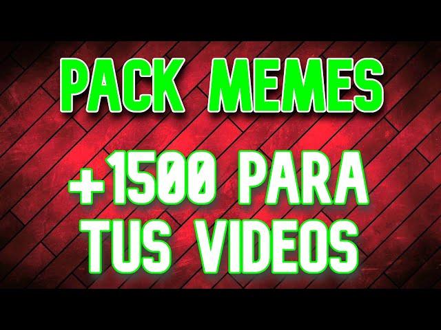 +1500 videos | Pack de memes para editar videos | Sin copyright