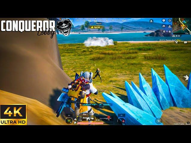 CONQUEROR LOBBY  UHD+120 EMULATOR PLAYER FASTEST GAMEPLAY  - PUBG MOBILE