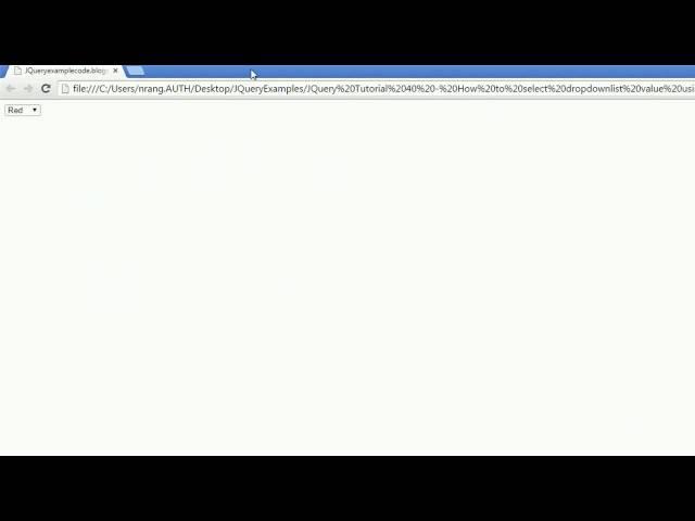 JQuery Tutorial 40 - How to select dropdownlist value using change event handler with an example