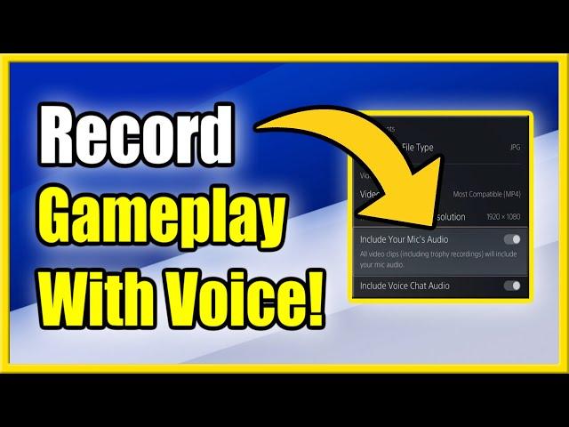 How to Record Gameplay with VOICE on PS5 (Add Commentary)