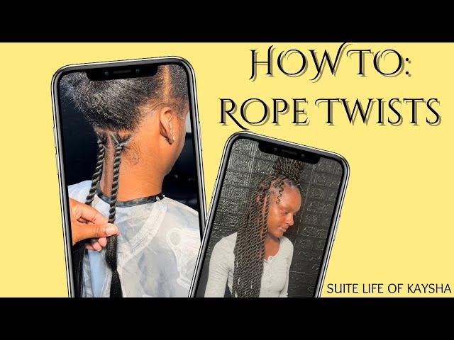 How To: Large Rope Twist Tutorial | Beginner Friendly | No Rubber Band Method