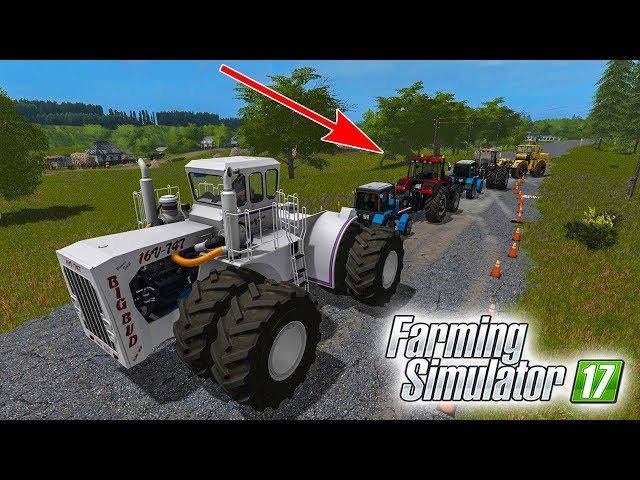 РУССКИЕ ТРАКТОРА ПРОТИВ ОГРОМНОГО АМЕРИКАНЦА! КТО КОГО? Farming Simulator 17