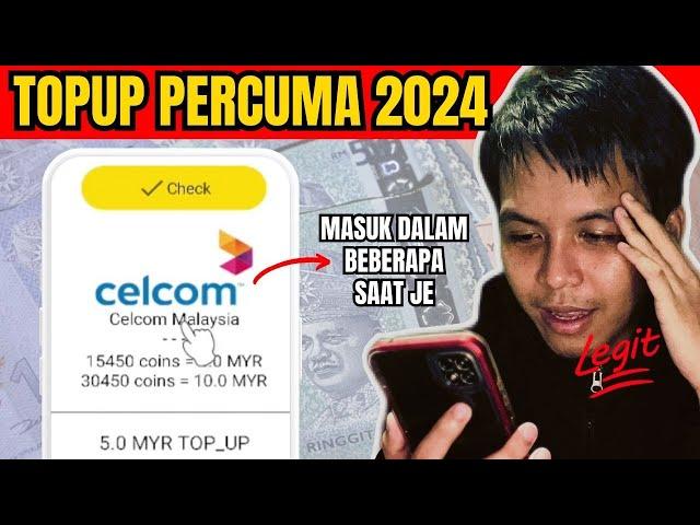 Aplikasi Buat Topup Free Sehingga RM100 | Topup Percuma 2024