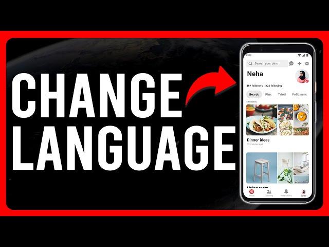 How To Change Language In Pinterest (How To Update Your Language Setting In Pinterest)