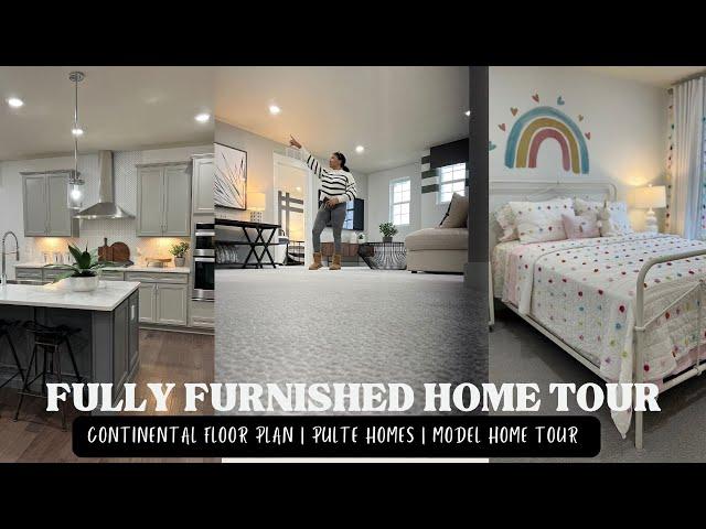 2023 FULLY FURNISHED HOME TOUR | PULTE HOMES | CONTINENTAL FLOOR PLAN | SPRING REFRESH