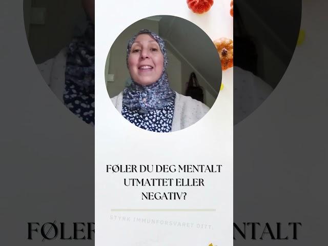 Soulafa Chadid ~ Velvære coach "Alt er like viktig for å styrke immunforsvaret og skape balanse."