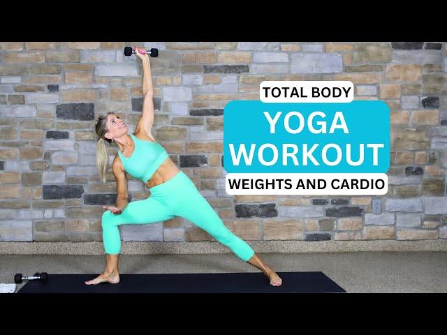 Yoga Workout | Weights and Cardio | Yoga 4:13 with Tauni