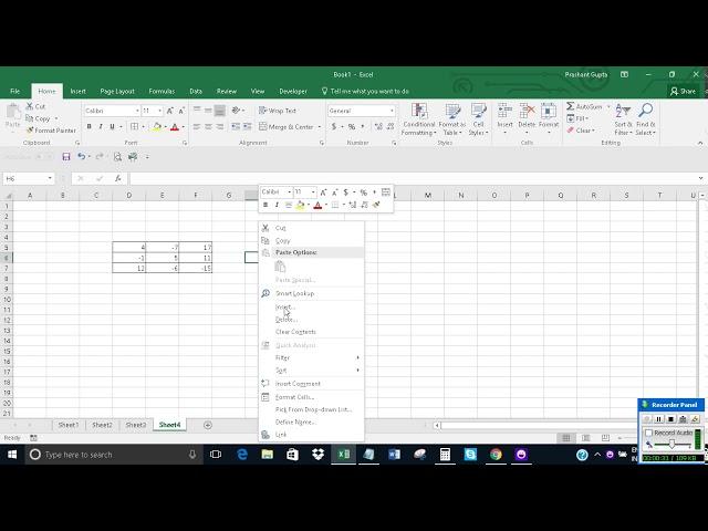 Convert negative values to zero in Excel