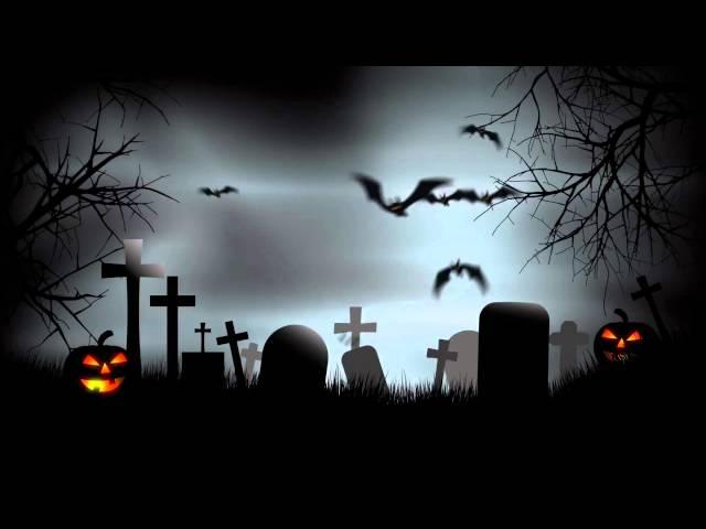 Halloween Graveyard Background After Effects Template