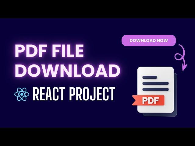 How to Download PDF Files in React | React CV or Resume Download Tutorial