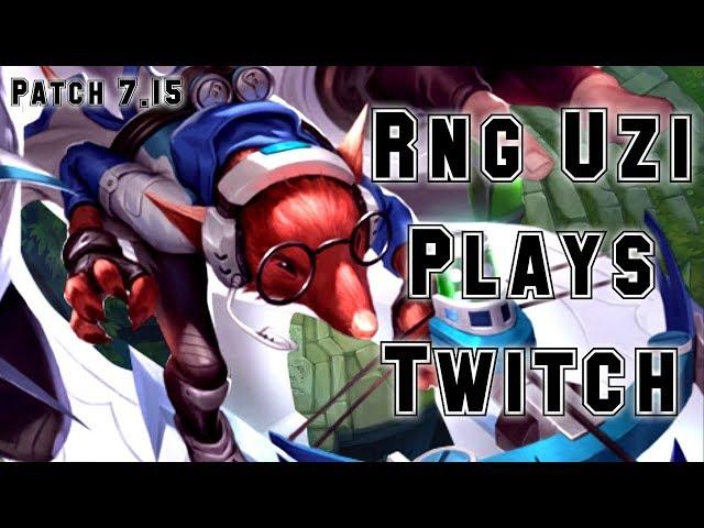 That Happens When Uzi Plays Twitch! RNG Uzi Plays Twitch vs Varus Adc - S7 Ranked | Patch 7.15