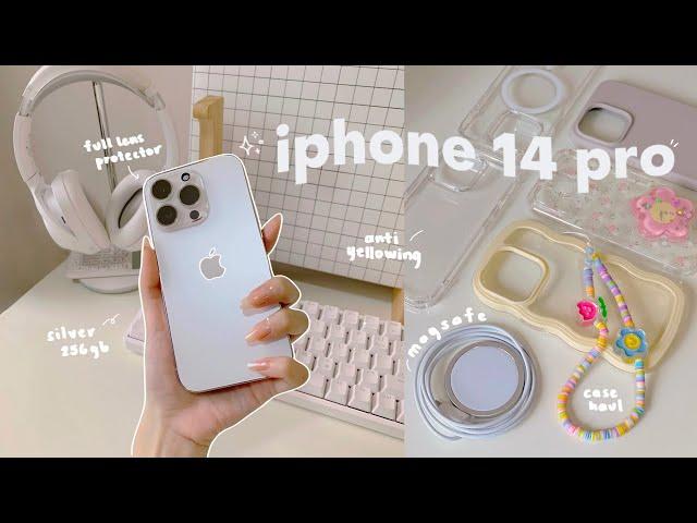 iPhone 14 Pro (silver)  unboxing, accessories, camera test, iphone xs max comparison