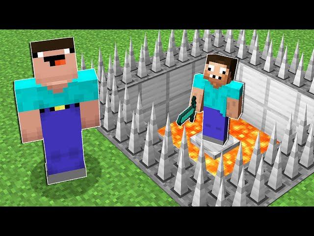 НУБ СПАСАЕТ ПРО ИЗ ЛОВУШКИ В МАЙНКРАФТ ! НУБИК И ТРОЛЛИНГ ПРО В MINECRAFT Дак Плей