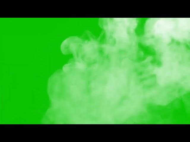 Дым на зеленом фоне 3 футажа дыма   (ХРОМАКЕЙ ДЫМ) футажи дым туман