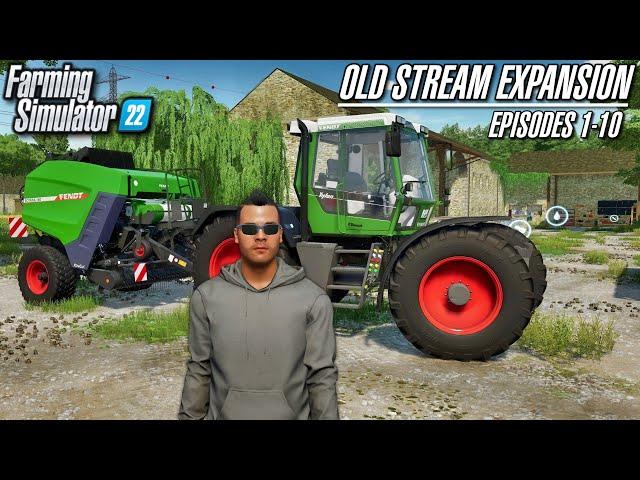 The Old Stream Farm Expansion Supercut (Episodes 1-10) | Let's Play Farming Simulator 22