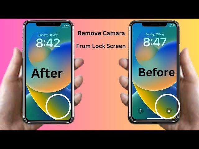 How to Disable Camera on Lock Screen in iPhone | How to Remove Camera From Lock Screen iPhone 14 /13