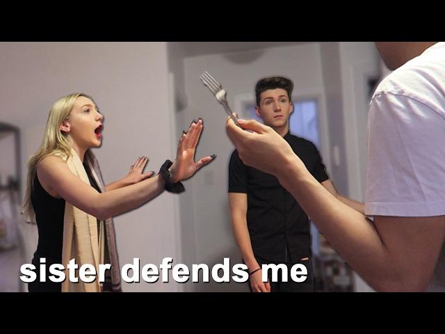 BREAK UP PRANK ON BOYFRIEND (SISTER FREAKS OUT)