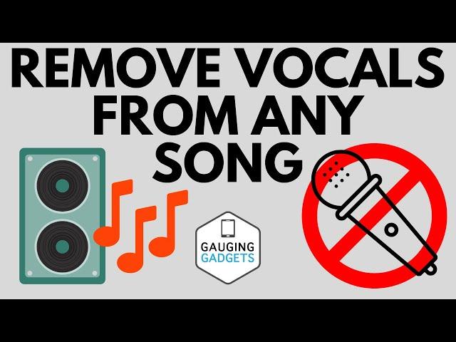 How to Remove Vocals from a Song for FREE - PC, iPhone, Android, Mac