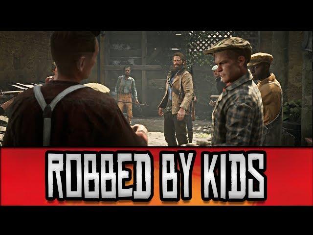 Red Dead Redemption 2 - Arthur Gets Robbed by Kids