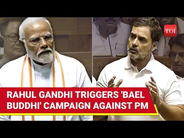 Congress' 'Bael Buddhi' Attack After PM Modi Mocks Rahul Gandhi In Lok Sabha; BJP Fumes