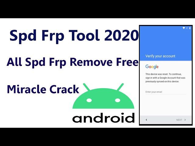 Spd FRP Unlock Miracle Box Crack | All SPD Frp Remove tool | without box