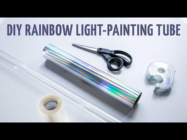 How to make your own rainbow light-painting tube - Tube Stories 139