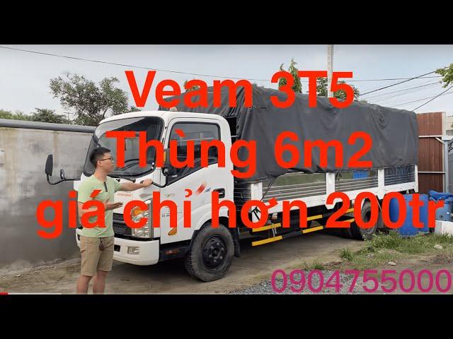 bán gấp xe tải cũ 3.5 tấn thùng 6m2- veam máy hyundai - giá cực rẻ chỉ hớn 200 triệu