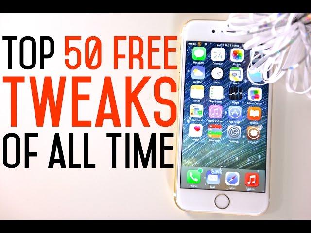 Top 50 FREE iOS 8 Cydia Tweaks Of ALL Time - 8.1.2 & 8.1.1 TaiG Jailbreak Compatible