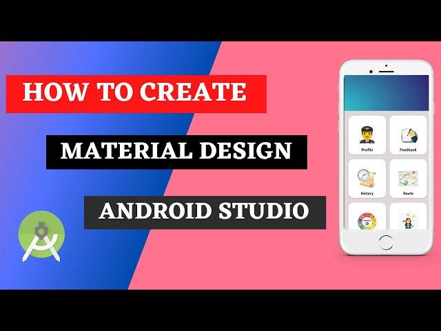 Create a Modern Dashboard in android studio using Material design |Material Design in Android studio