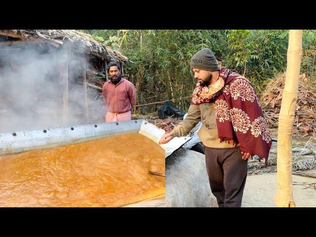 দেখুন গুড় বিক্রেতারা কিভাবে গুড় বানায় | Nolen Gur | Khejur Gur |