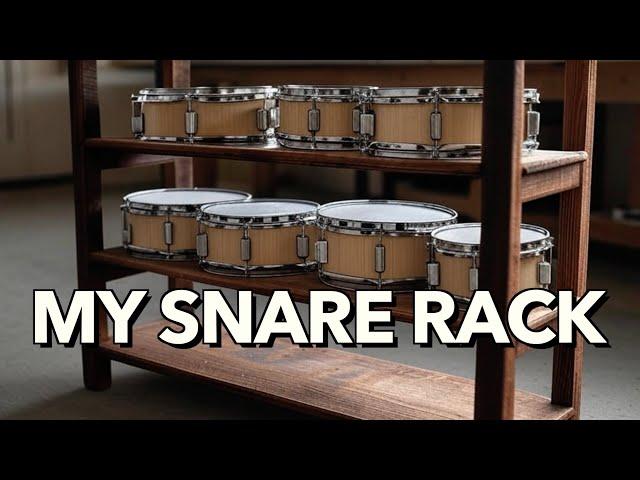 The BEST Way To Store My Snare Drums!