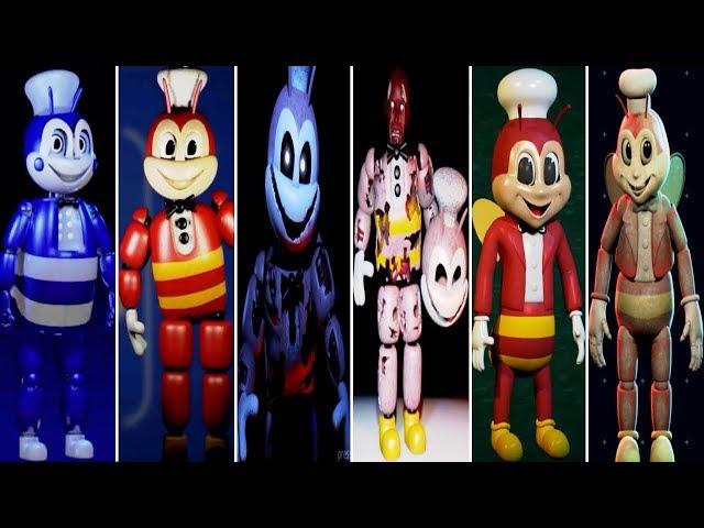 JOLLY 1, 2, 3 JOLLIBEE'S + PHASE 2 EXTRAS (ALL ANIMATRONICS)