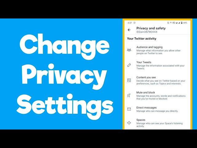 How to change privacy settings on twitter 2022 (Quick & Simple)