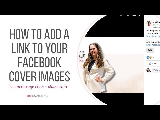 How to add a link to Facebook cover image