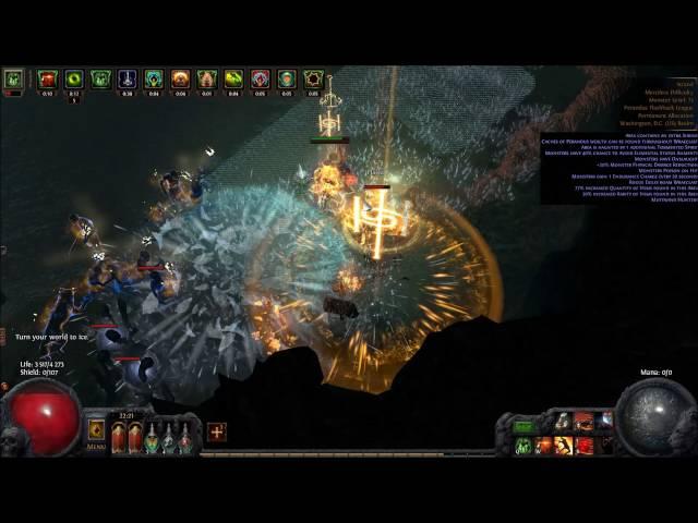 2.2 Path of Exile - Lvl 75 BM Oro's Flicker : Strand (T6) map.