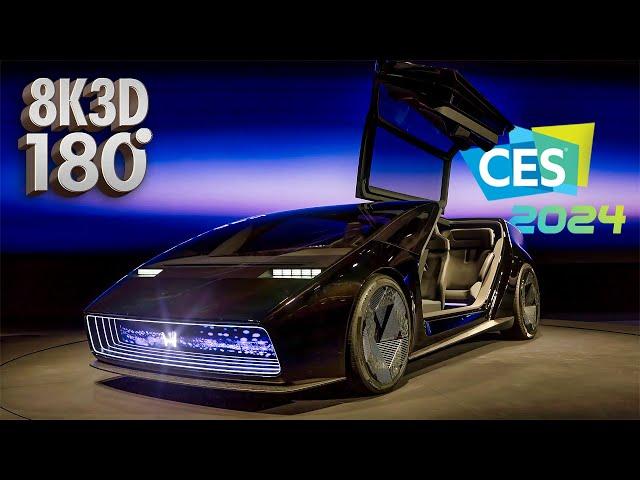 Explore CES 2024 in 3D 180° Immersive Video - Ft. Honda Saloon, LG Transparent OLED TV, RayNeo X2