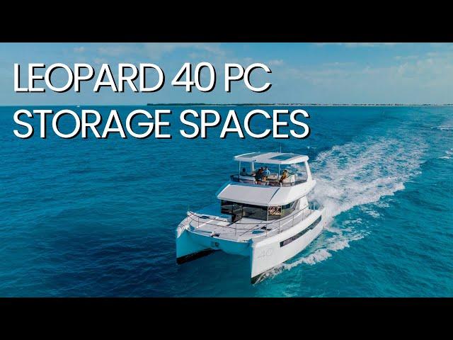 A Tour of the Leopard 40 Powercat's Storage Spaces