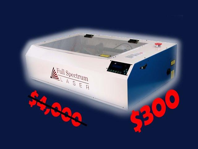 We Got a $4,000 Laser for $300! | Our New Full Spectrum Laser