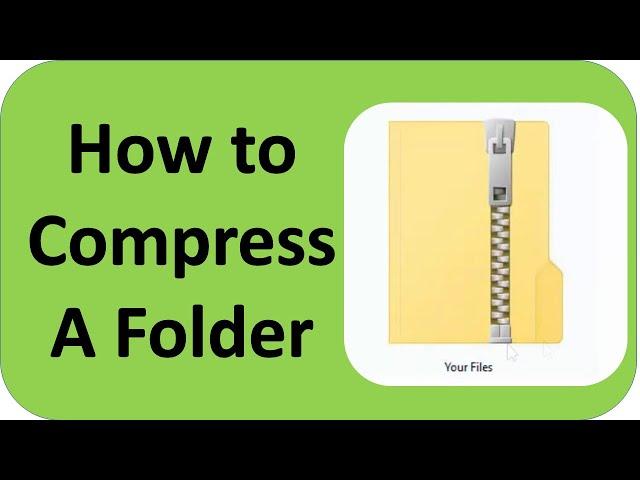 How to Compress a Folder Tutorial ~ Compressing Folder ~ Class 5 : Computer