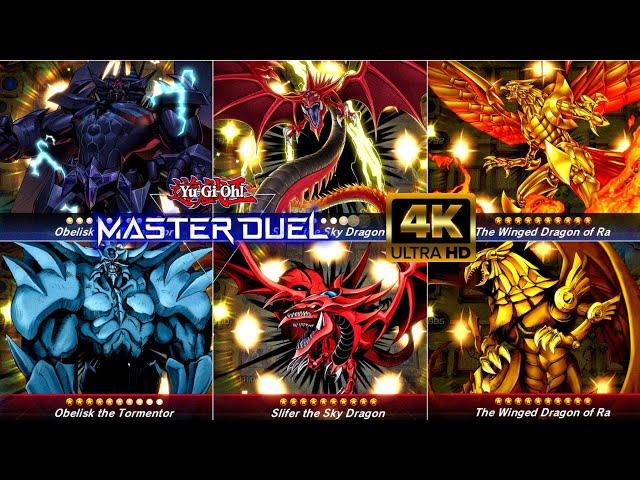 [4K Ultra HD] ALL EGYPTIAN GODS ANIMATIONS + FINAL ATTACKS [Yu-Gi-Oh! Master Duel]