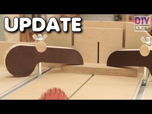 Cross Cut Sled Update - T-Tracks and Clamps