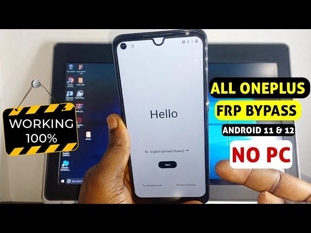 All Oneplus (N10 5G, N20 se) Frp Bypass Android 11 & 12/Google Account Unlock Without Pc