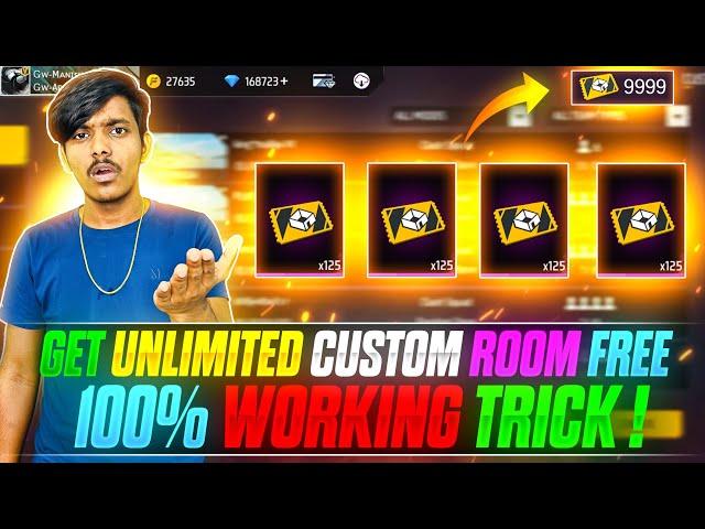 Get Unlimited Custom Rooms Free|| Things You Don't Know About Free Fire