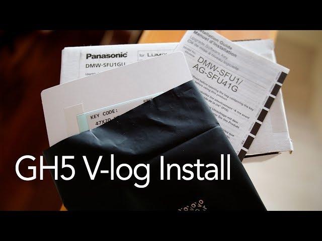 GH5 vlog-L install and in camera LUT monitoring