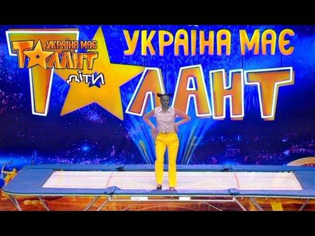 An incredible performance at the professional trampoline on Ukraine's Got Talent.