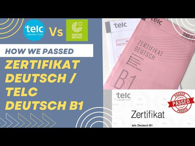 PASS TELC B1 | Tips to Pass German exam | Telc Exam Pattern|  B1 Prüfung | Telc Vs Goethe